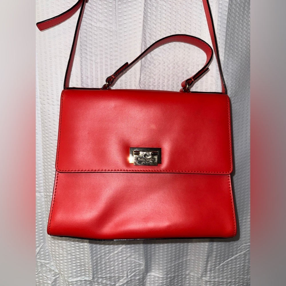 NWOT Kate Spade New YorkDoris Harwood Place Satchel Red/Orange
